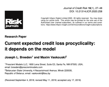 Current expected credit loss procyclicality: it depends on the model