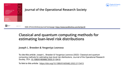 Classical and quantum computing methods for estimating loan-level risk distributions
