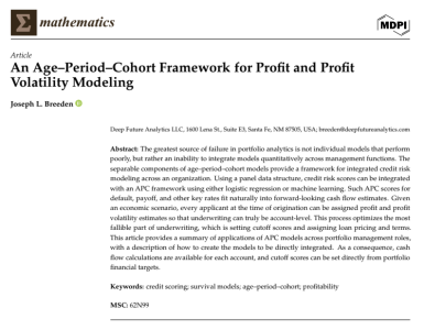 An Age–Period–Cohort Framework for Profit and Profit Volatility Modeling
