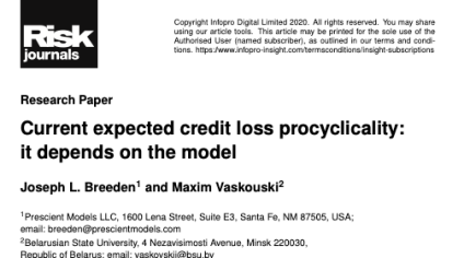 Current expected credit loss procyclicality: it depends on the model
